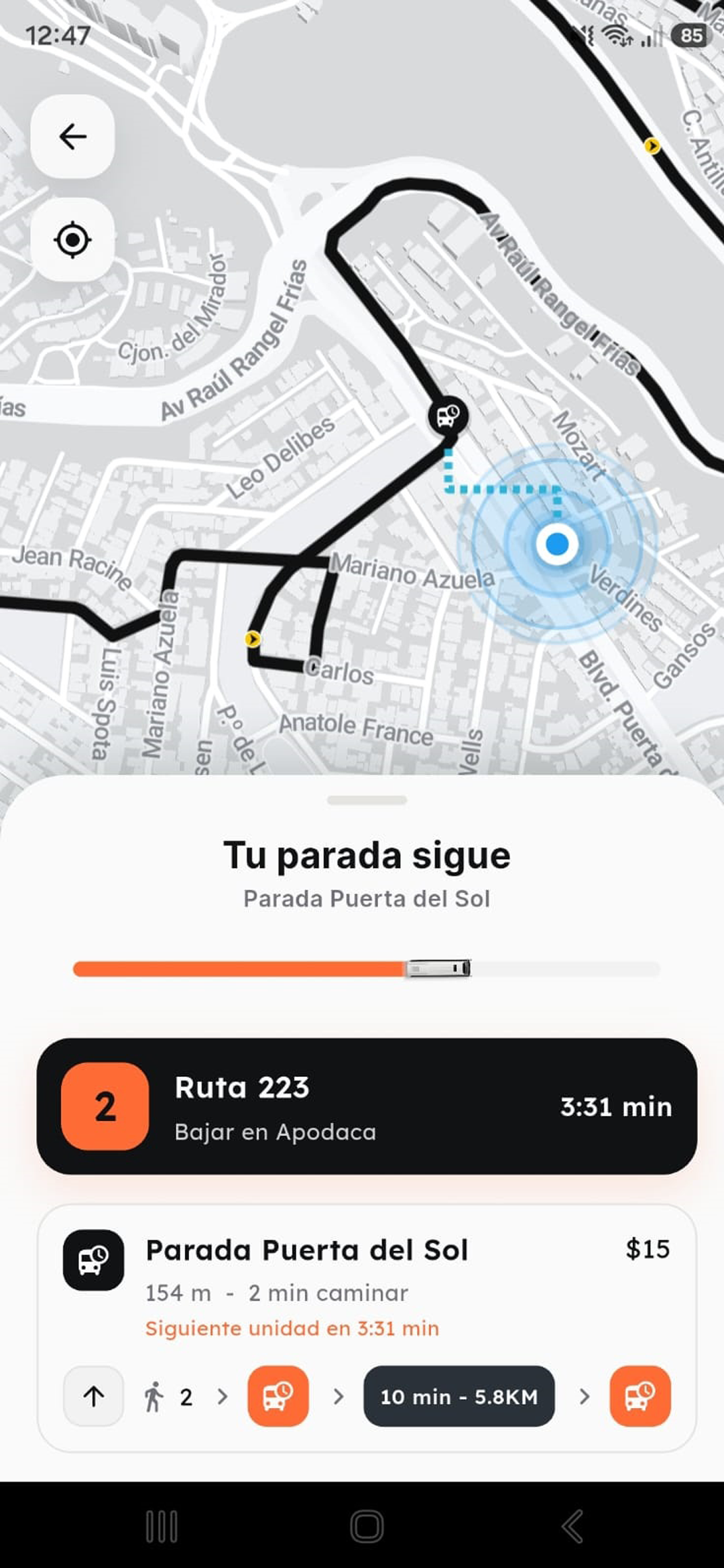 Ubica tu parada
